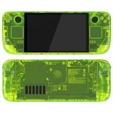 Replacement Full Set Shell for Steam Deck OLED w/ Buttons - Clear Line Green DIY