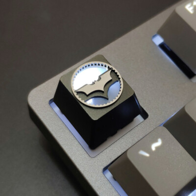 Batman Keycap Metal Key cap For Cherry MX Keyboard Light transmission New