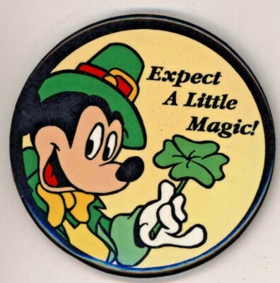 1990's Disney Expect A Little Magic! 3''  Pinback Button