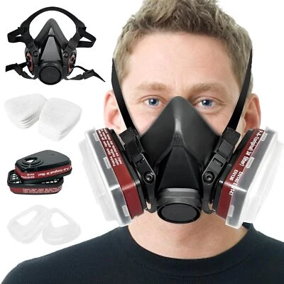 6200 Atemschutzmaske mit A1P1Filter Gasmaske Staubfilter für Lackieren Schleifen - Bild 1 von 4