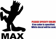 Where the Wild Things Are Max Graphic Die Cut decal sticker Car Truck Boat 7"