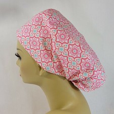 Women Scrub Hat, Surgical Cap, Scrub Cap, Nurses Hat, Pink,  Medical, USA Made