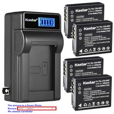 Kastar Battery LCD Wall Charger for Panasonic CGA-S007 Panasonic LUMIX DMC-TZ4K