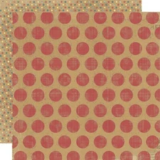 My Mind's Eye, Kraft FunDay, Happy Days, 2 x 12" Cardstock, Lollipop Dots, Stars