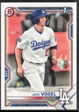 2021 Bowman Jake Vogel BP-59 1st Paper | Los Angeles Dodgers
