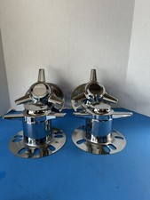 4 3 Bar Spinner Center Caps 5 Lug Cragar Sst Vintage Wheels 3.17 Od No Logo