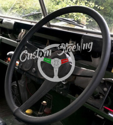 Handgefertigter Echtleder Lenkradbezug für Land Rover Serie 3 1971-1985