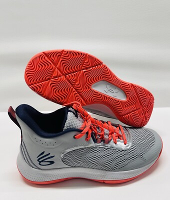 Under Armour Curry 3Z6 Gray Red Men display picture 2
