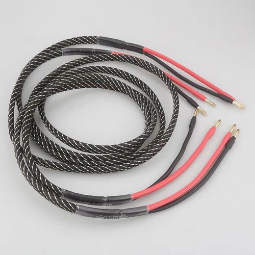 Cable de altavoz de audio HIFI con enchufe banana chapado en oro con par de cables de cobre puro OFC - Imagen 5 de 6