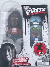 New TECH DECK PROS Shuriken Shannon Black Label finger skateboard Figure 2010