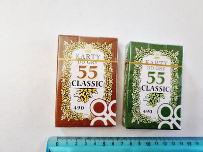 KARTY DO GRY 55 CLASSIC 490 ORIGINAL VINTAGE PLAYING CARDS NEW