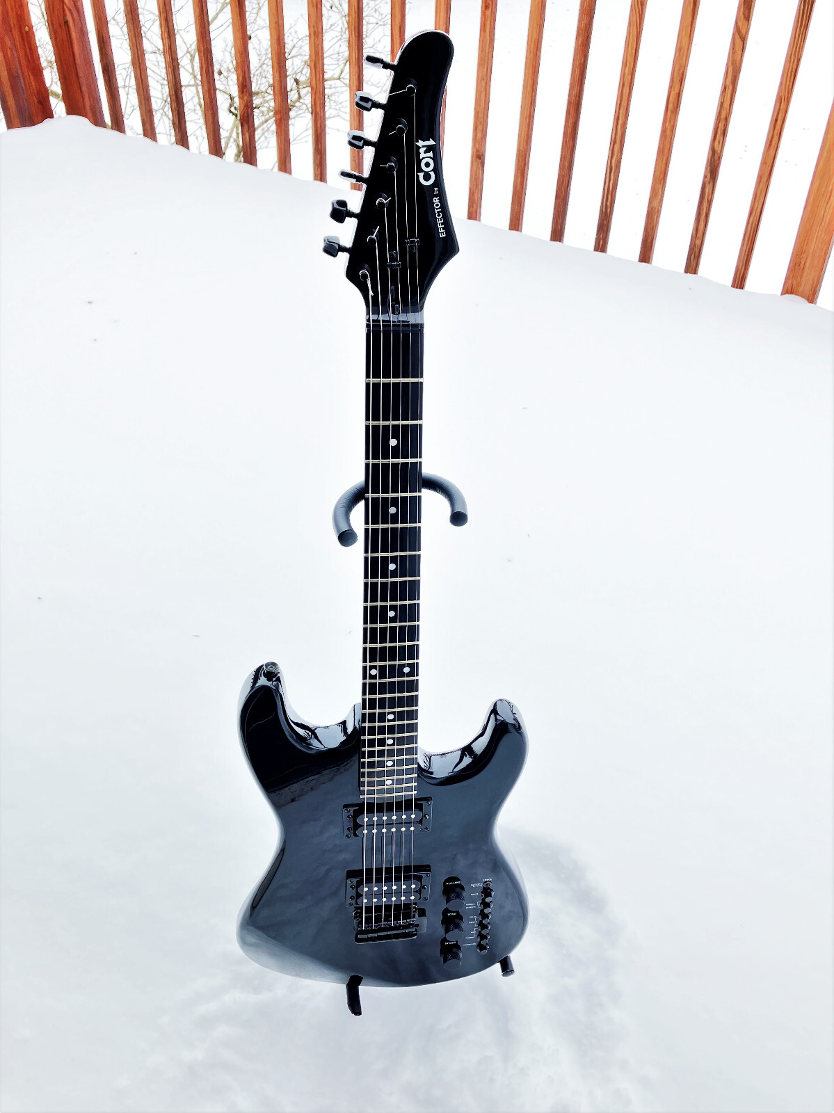 1980s Vintage Cort Effector Strat Style Electric Guitar Super Clean *no