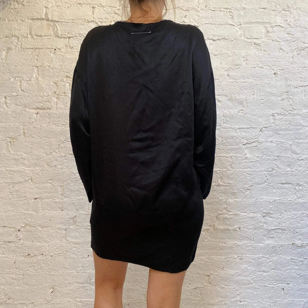 Mini Abito Maison Margiela Piccolo Nero Viscosa
