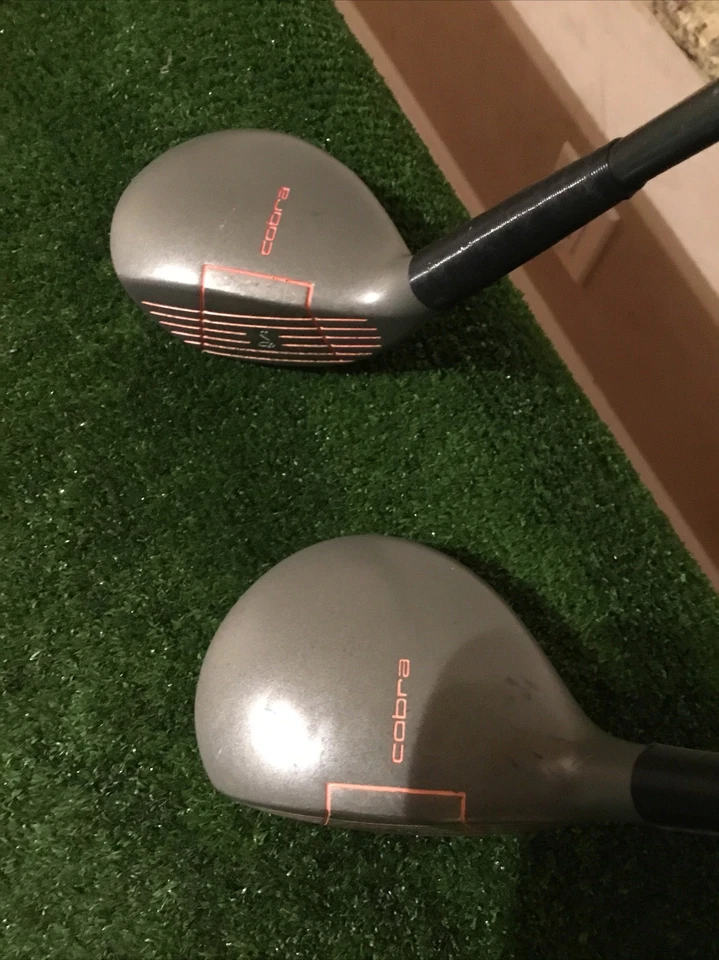 Lady Cobra Baffler Steel Classic Driver and 3 Woods Set Graphite Shafts - Image 3 of 4