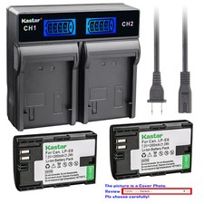 Kastar Battery LCD Rapid Dual Charger for Canon LP-E6 LP-E6N LC-E6 Canon EOS 70D