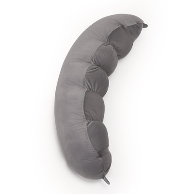Ailuteie Peallow(Pat. Pend)   Long Round Body Pillow for 29.5'', Urban Grey
