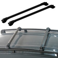 Für BMW X5 E53 2000-2006 Abschließbare Dachträger Grundtäger Schwarz 2 tlg