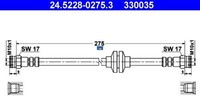 ATE 24.5228-0275.3 Bremsschlauch Hinterachse Hinten FüR Fiat
