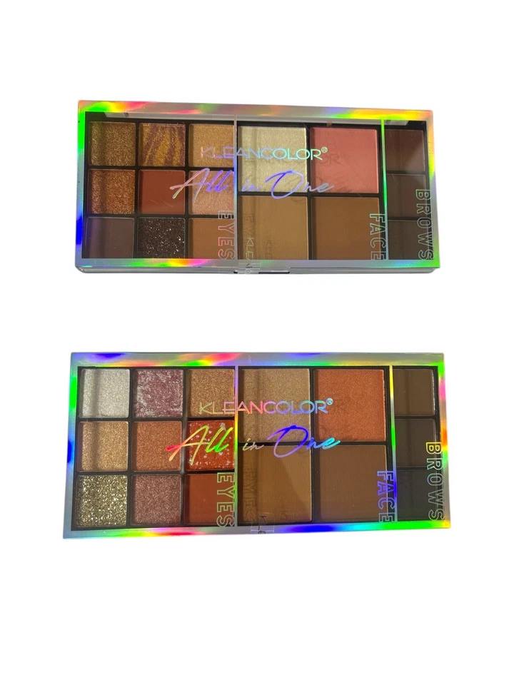 KleanColor All in One Make-Up Palette (Brow, Eye, Face) Set Of 2 - Image 3 of 4