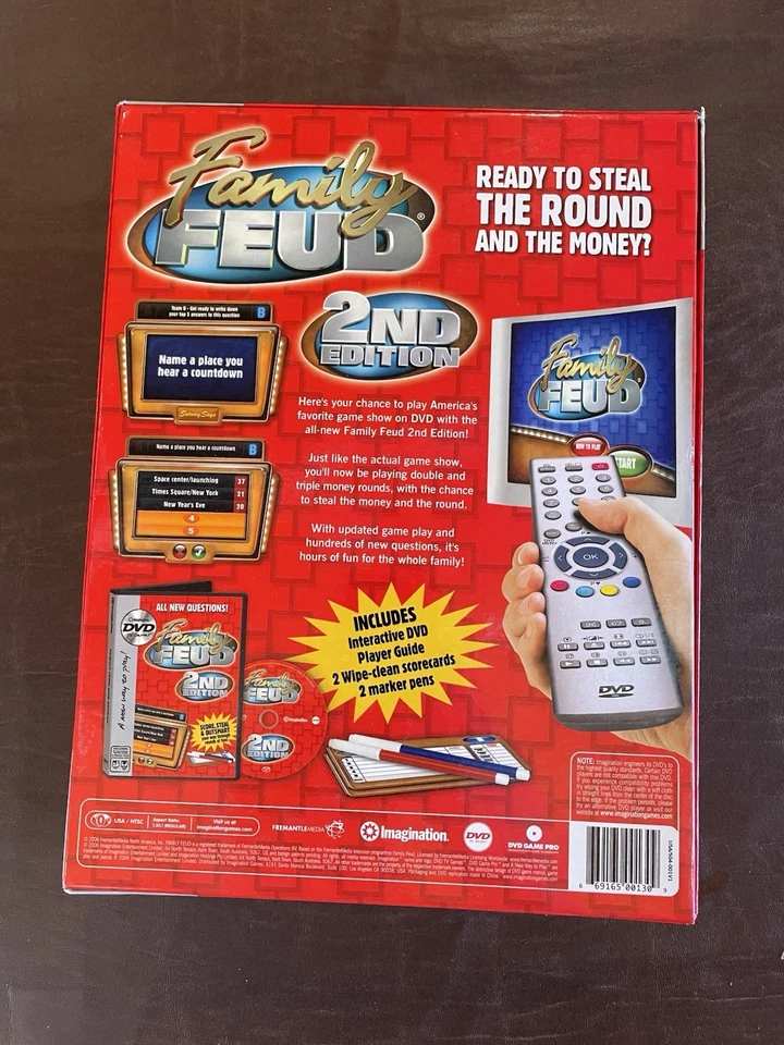 Family Feud 2nd Edition Interactive TV/DVD Game, Imagination, 2006 Excellent - Image 3 of 4