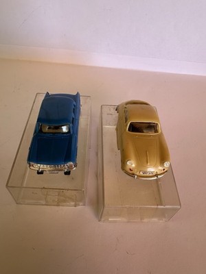 Faller ams Fiat 1800 und Porsche 356 + Konvolut Fahrbahnen