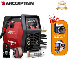 ARCCAPTAIN MIG MAG Schwei&szlig;ger&auml;t 205A 6-in-1 MIG Schutzgas Schwei&szlig;ger&auml;t/Lift TIG