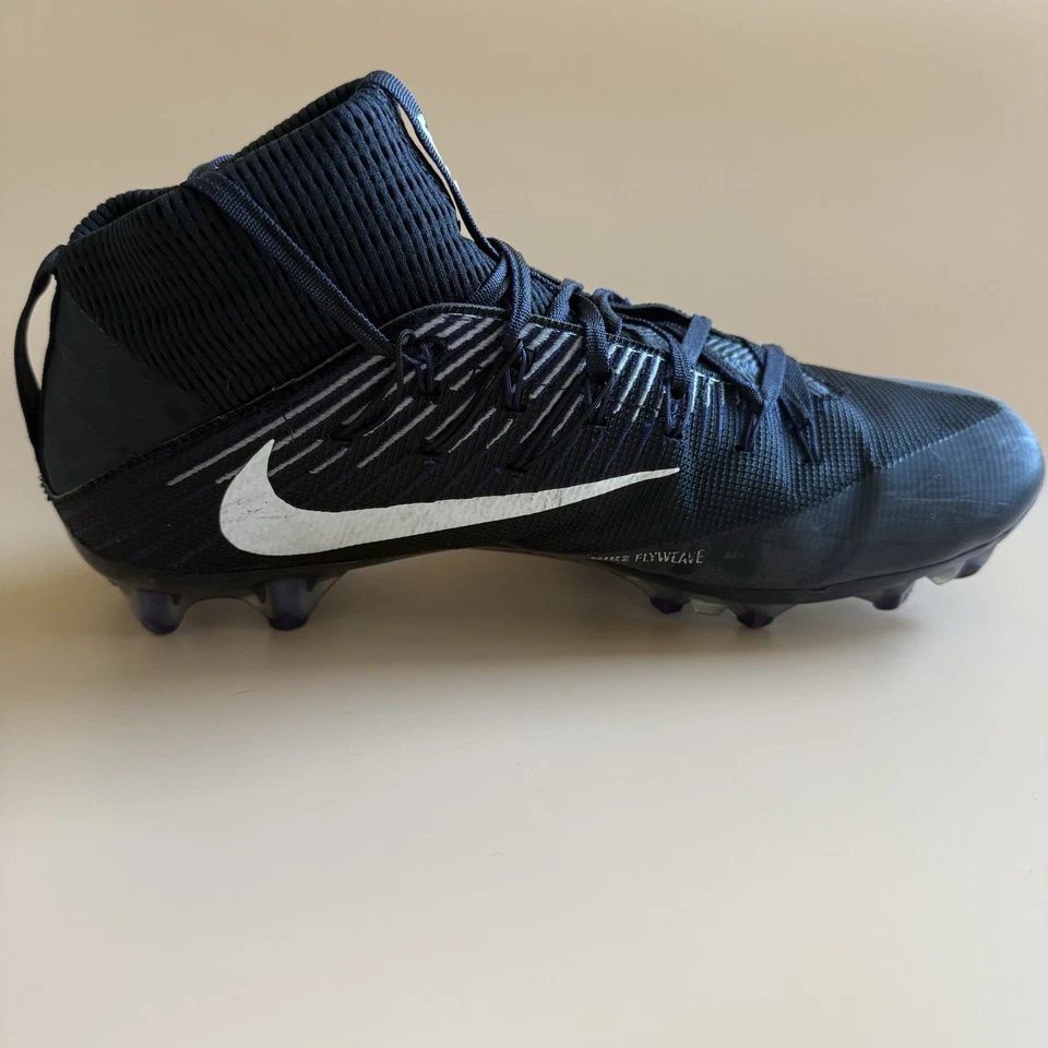 Nike Mens Size 12 Vapor Untouchable 2 PF Football Cleats Black/Purple 835646-003 - Image 3 of 4