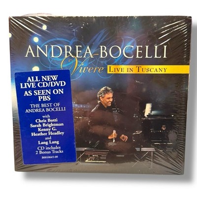 Vivere Live in Tuscany CD / DVD Andrea Bocelli New Sealed