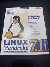 Linux Mandrake 7.1 Complete Big Box NIB 2000 Vintage Software