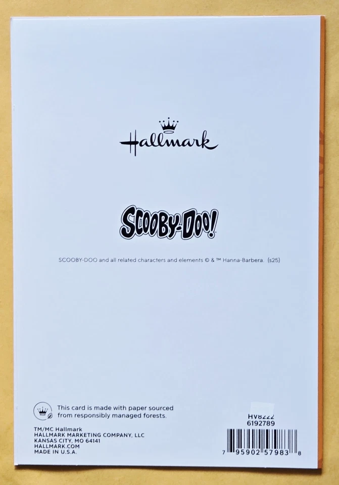 Happy Halloween. Поздравительная открытка Scooby-Doo (+ конверт 5x7») - Изображение 3 из 4