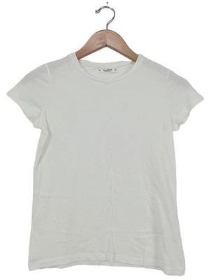 PULL & BEAR Shirt basique Dames Haut T EU 34 blanc style décontracté - Photo 1/4