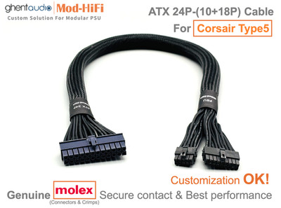  ATX 24-Pin Cable for Corsair SF-L Series (SF850L, SF1000L) -  60cm / 24 inch