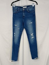 EUC Flying Monkey Platinum Distressed Skinny ...