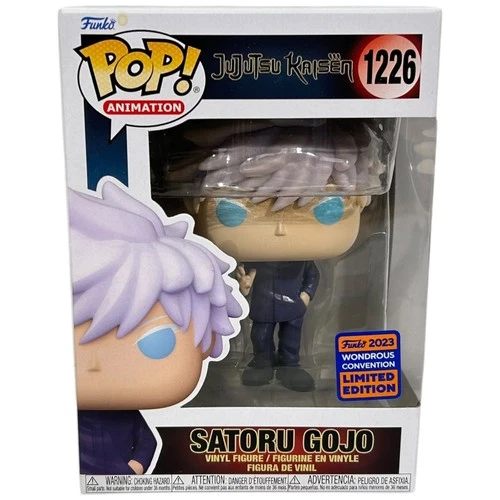 Funko POP Satoru Gojo #1226 Vinyl Figure Jujutsu Kaisen 2023 Wondrous Convention