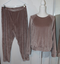 Victoria's Secret Velour Track Suit Set Size Large