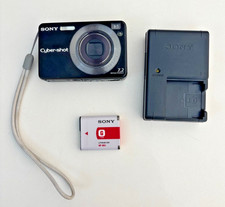 Sony Cyber-Shot DSC-W120 7.2MP Digital Camera Bundle - Black - Works Excellent