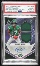 2022 Phoenix RPS Rookie Dual Jersey 42/75 Garrett Wilson PSA 9 MINT Auto v1x