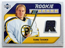 2005/06 Hockey Upper Deck Rookie Threads Hannu Toivonen Bruins #RT-HT NHL