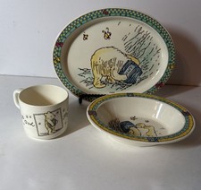 Selandia Disney WINNIE THE POOH Toddler Dinnerware Set Cup Plate Bowl