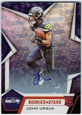 2019 Panini Rookies Stars Longevity Signatures Orange JOHN URSUA 148 #48/50 Auto