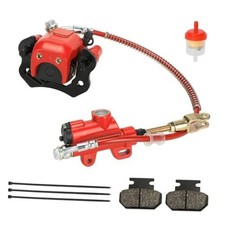 Rear Brake Master Cylinder Caliper Assembly with for 50cc 70cc 90cc 110cc Red