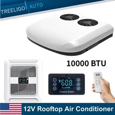 12V RV Air Conditioner 10000BTU AC Unit Rooftop Non-Ducted Kit for RV Trailer