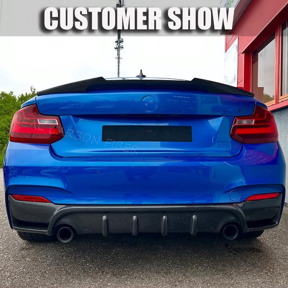 Carbon Fiber Rear Bumper Diffuser Lip for BMW F22 F23 M240i M235i M