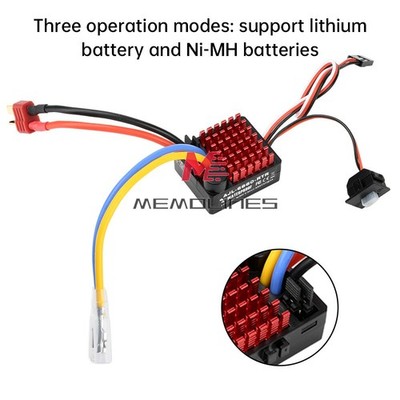 60A ESC Brushed ESC Electronic Speed Controller for 1/10 RC Car SCX10 TRX4 D90 *