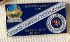 Linfield  v Rangers Winkie Murphy Testimonial 2008 Match Badge.