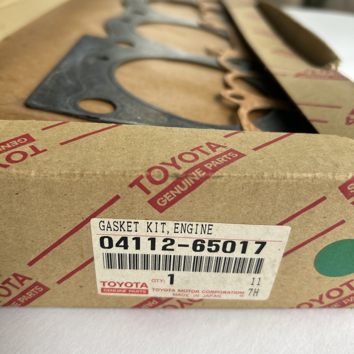 Genuine Toyota 3.0L 3VZE Valve Grind Gasket Kit 04112-65017