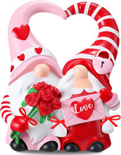 Valentine'S Day Gnomes Decor 3.94 X 3.11 Inch Cute Couple Gnome Resin Figurine D