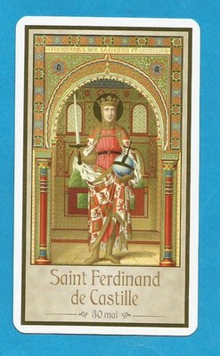 Andachtsbild Heiliger Ferdinand von BURG vergoldet.