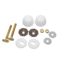 2 Sets Toilet Floor Mounting Kit Bowl Bolt Caps Bolts Base Screws
