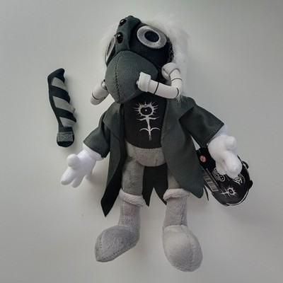 Ghostemane: Dr. Nihil weiches Plüschtier Figur Schwarzmagier Pestarzt N/O/I/S/E